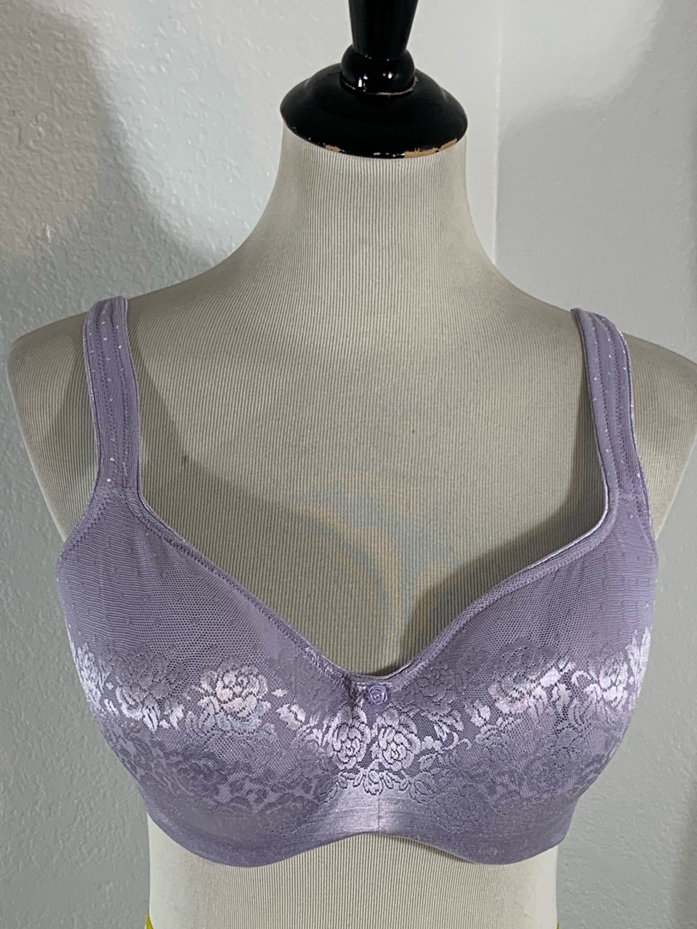 Soma Stunning Support Balconet Lavender Lace Full-Coverage Support Bra - NWOT
